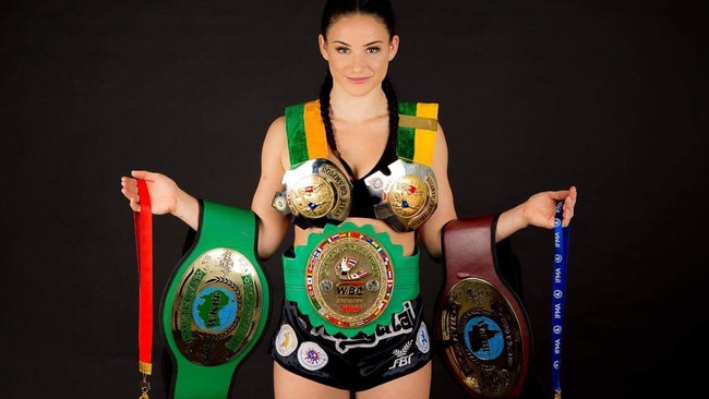 Gold Coast Muay Thai fighter Chelsea Hackett.