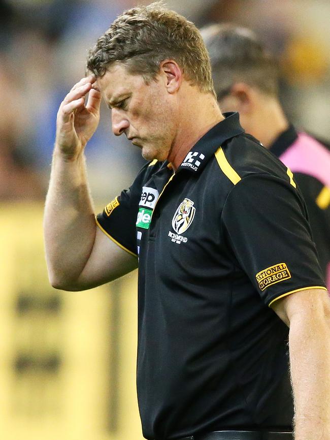 Damien Hardwick enters his eighth season in charge of Richmond.