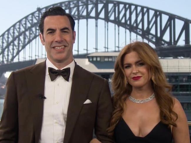 Sacha Baron Cohen and Isla Fisher have been warmly embraced in the Eastern Suburbs of Sydney.