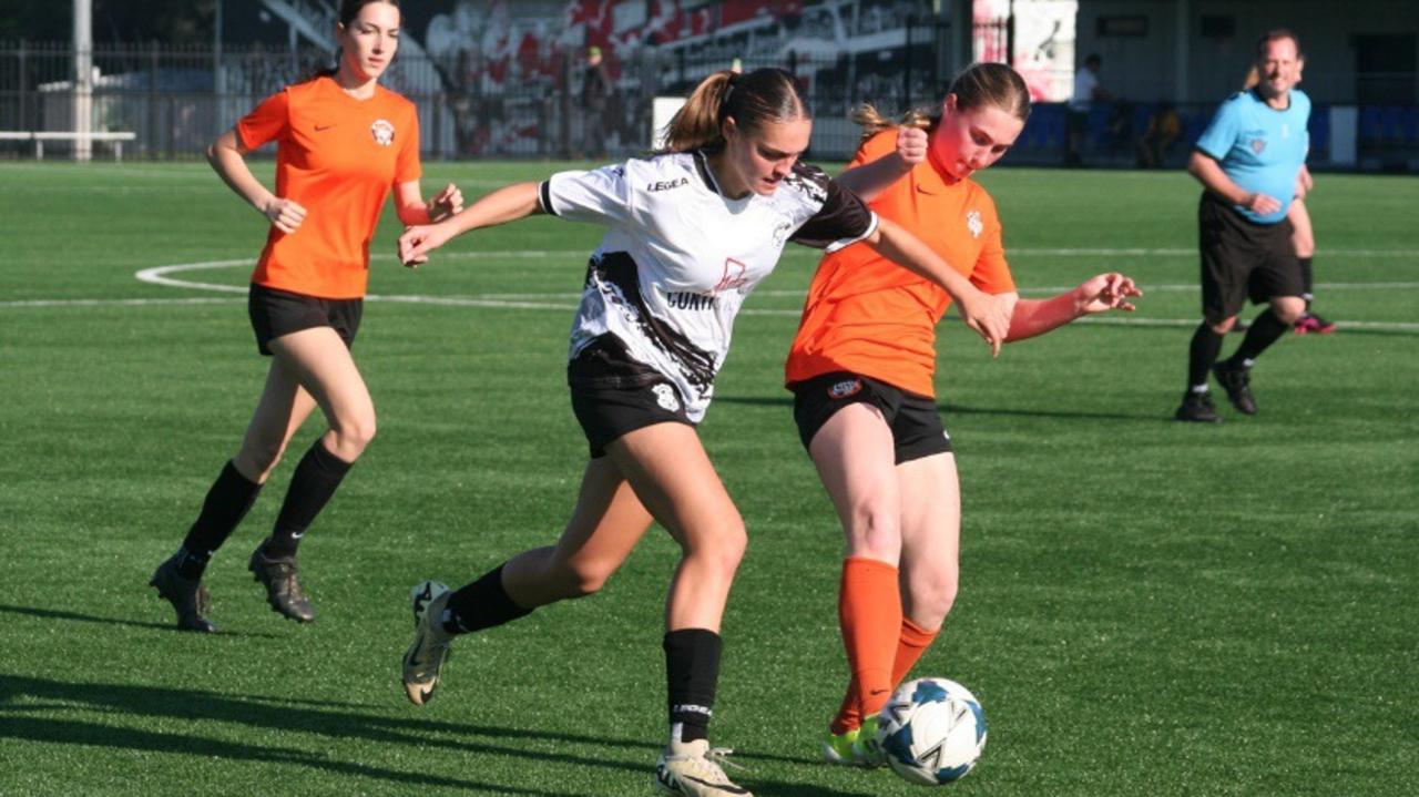 Veronika Parisi is a central midfielder for Concord JSC U16 girls. Picture: Supplied