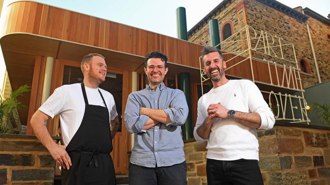 Part Time Lover chef Stewart Wesson, manager and co-owner Luke Turton and co-owner Josh Baker Picture: Tom Huntley