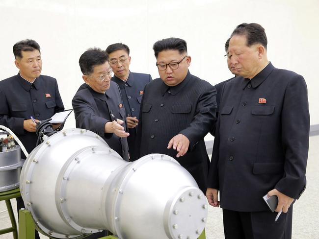 North Korea claim it successfully tested a hydrogen bomb. Picture: KCNA/AP