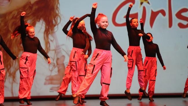 Karen Feldman Dance Studio performance: Lara, Armstrong Creek Acro and Inverleigh students. Picture: Alan Barber