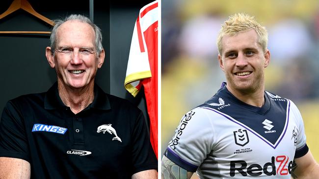 Wayne Bennett and Cameron Munster.