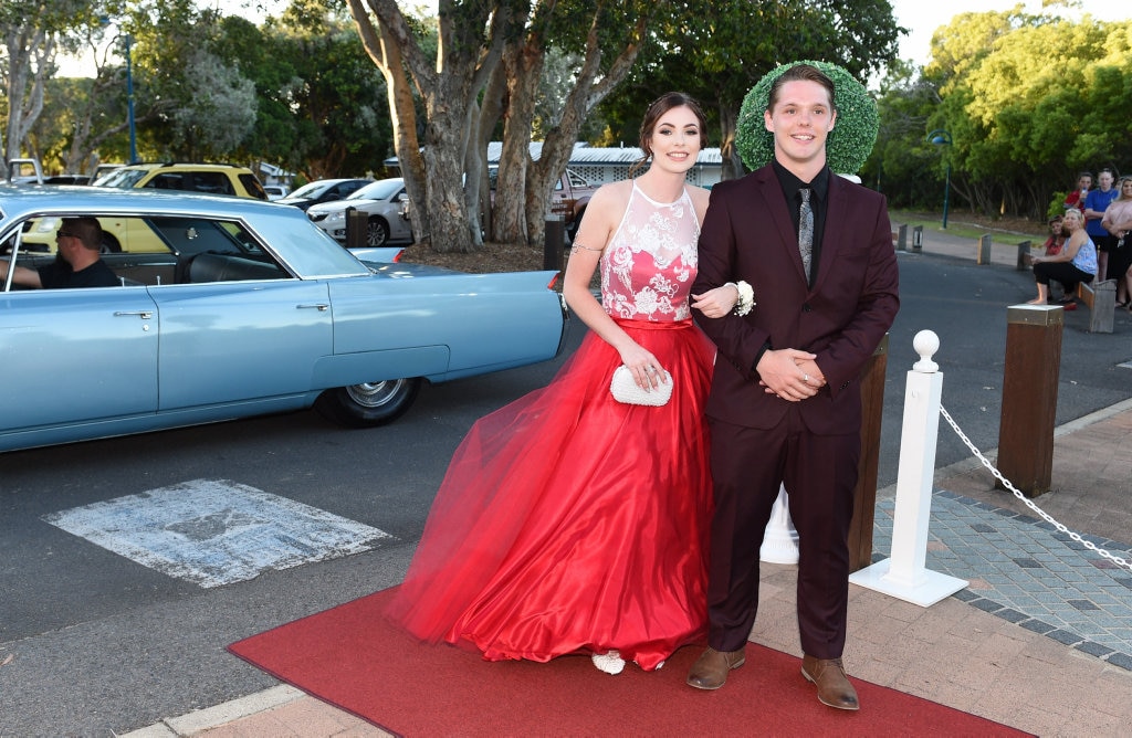 Hervey Bay High formal at the Waterfront - Madison Keig and Shaquille Dower. Picture: Alistair Brightman