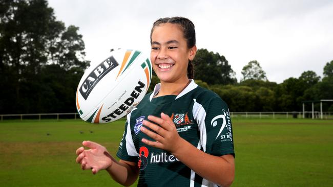 St Marys Junior Rugby League Club player Aliyah Nasio is loving playing league.