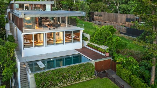 Cathie Reid and Stuart Giles’ Indooroopilly home.