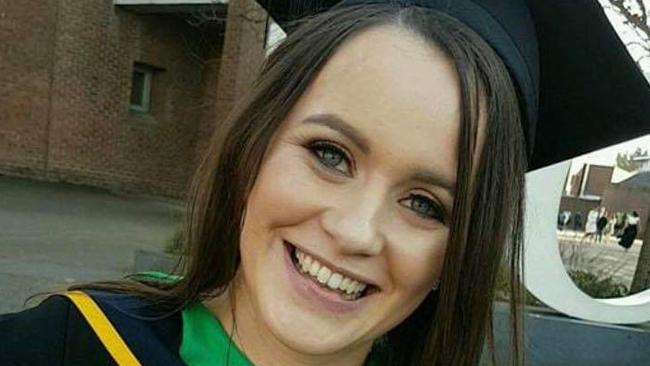 Mary Ellen Molloy, 26, tragically died in South Melbourne when a tree struck her car. Picture: Supplied