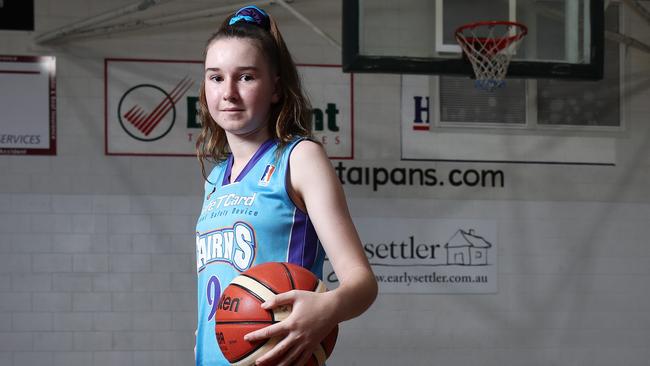 Cairns Corals Under 14s player Breanna Edgerton. PICTURE: BRENDAN RADKE