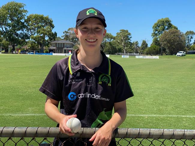 Meg Lanning took two catches off the bowling of Isabel White.