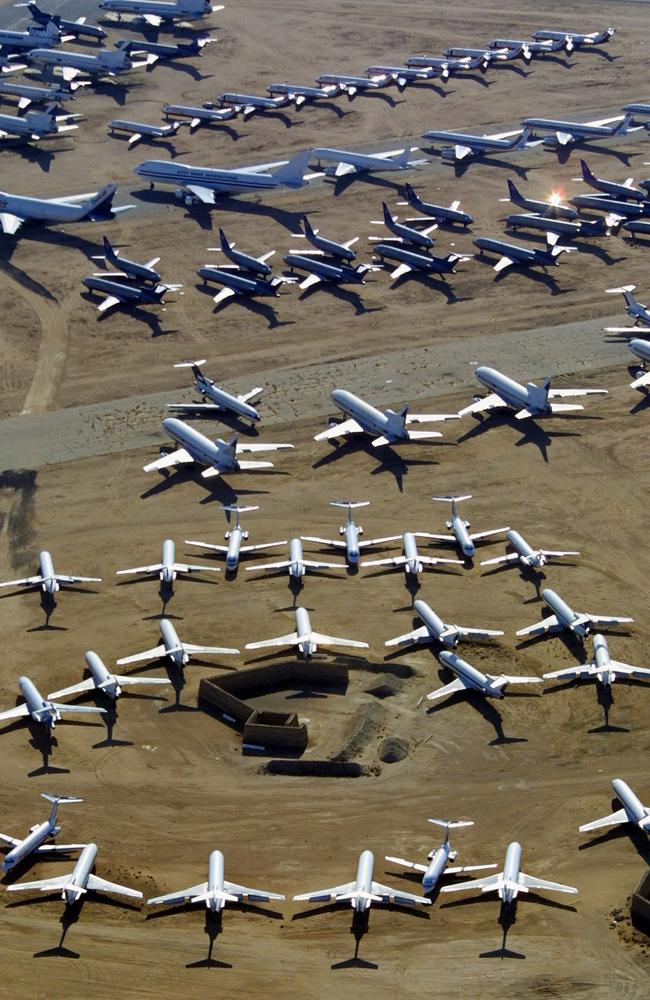 California has historically been a perfect location for the storage of surplus aircraft. Picture: Mike Fiala/Getty Images.