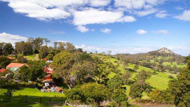 The charming rural town of Central Tilba near Narooma.