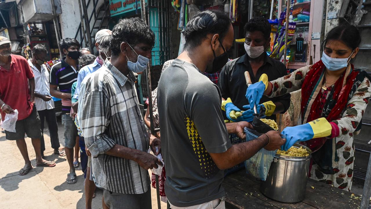 India has been hit hard economically by the pandemic. Picture: Indranil Mukherjee / AFP