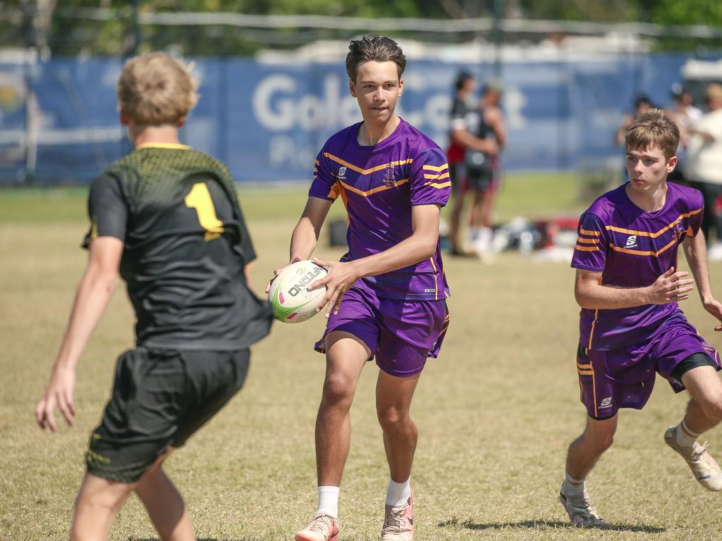 St Laurence's V St Josephs at the 2024 Gold Coast Titans All Schools Touch Football Picture: Glenn Campbell