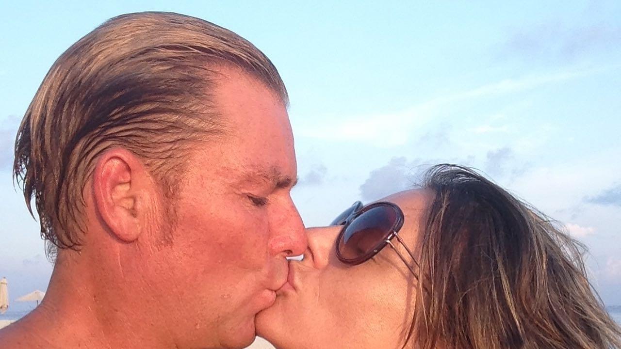 Liz Hurley and Shane Warne. Picture: Instagram