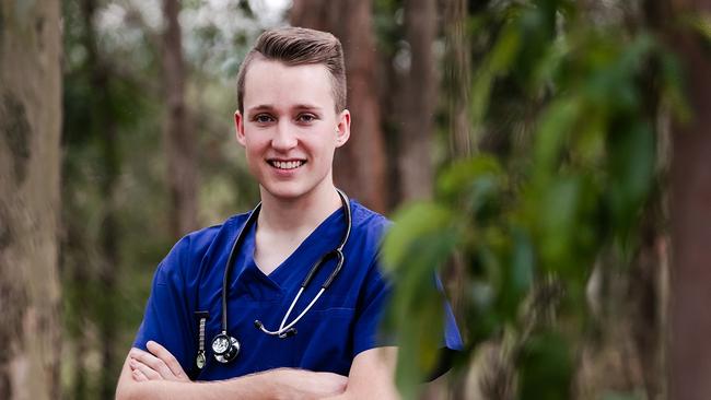 Steven Benbrook will study Environmental Science at USC Moreton Bay Campus. Picture: Lou O'Brien