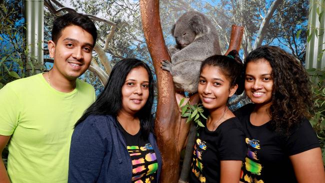 Lochana Madusanka, Renu Priyanthi, Dinuvi Dahamthi and Rukghani Cuoray on April 5, 2019. Picture: Angelo Velardo