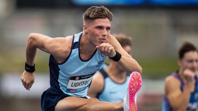 NSW athlete Mitchell Lightfoot on his way to securing a spot at the world championships.