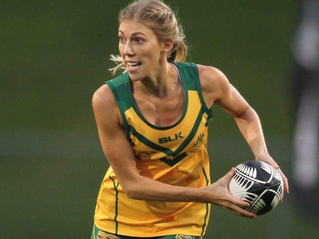 Hayley Maddick in action for Australia.