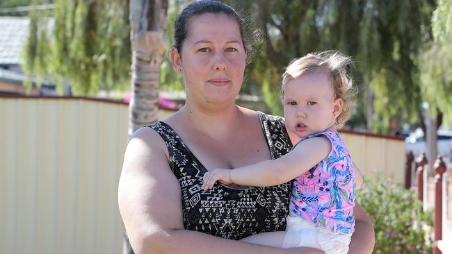 Shayle Reid, with daughter Jasmine, said the allegations were “really, really scary”. Picture: Dylan Coker