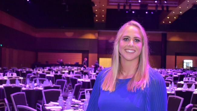 World record holder for open water swimming Chloe McCardel and keynote speaker at 2022 International Women's Day Business Lunch in Mackay. Picture: Madeleine Graham