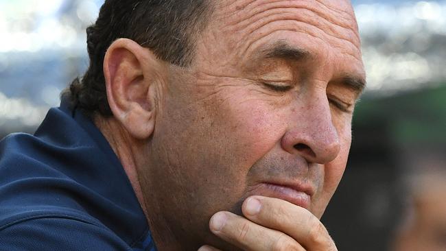 Raiders coach Ricky Stuart is known for his blow-ups (AAP Image/Dave Hunt)