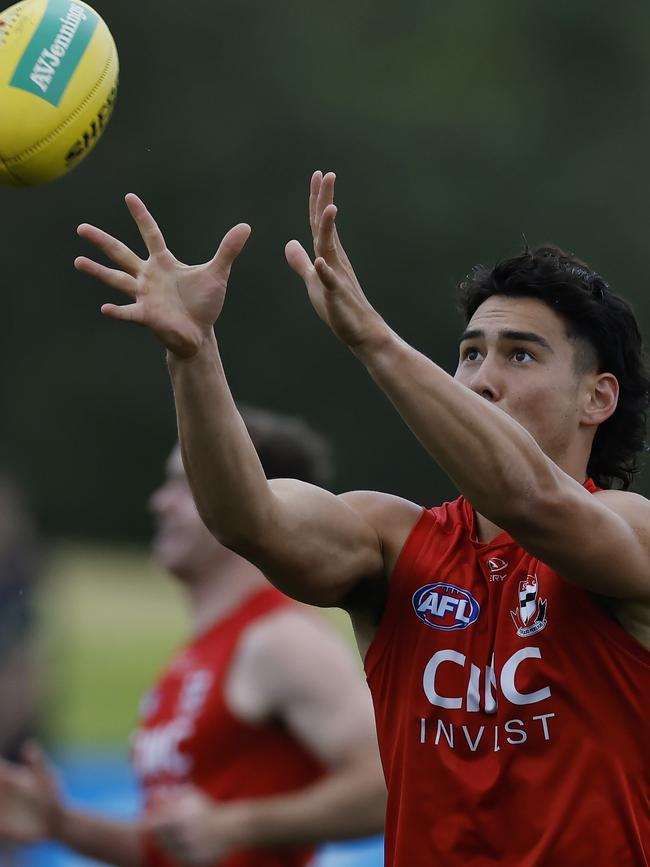 St Kilda young gun Mitch Owens was a shining light for the Saints last season. Picture: Michael Klein