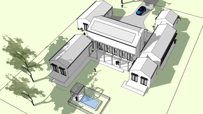 Concepts designs of what The Block houses that will be built at Daylesford in 2025. Picture: Supplied