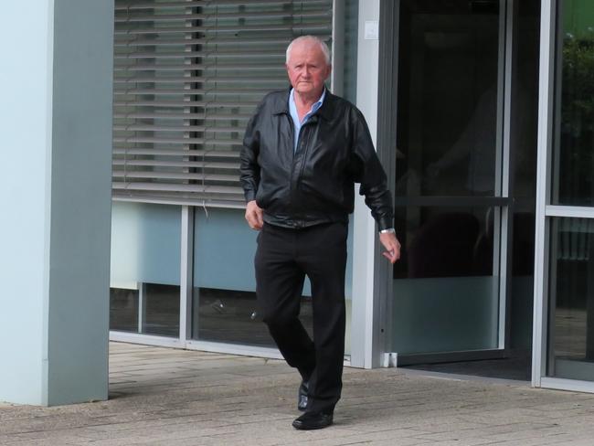 Edward ‘Ted’ Anthes leaving Gosford Local Court after an earlier appearance. Picture: Fiona Killman