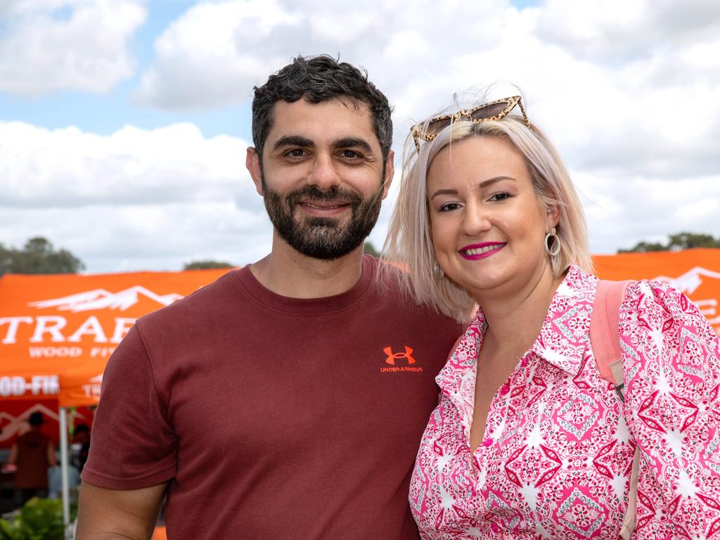 Steven Manganaro and Tanja Bilic. Meatstock - Music, Barbecue and Camping Festival at Toowoomba Showgrounds.Saturday March 9th, 2024 Picture: Bev Lacey