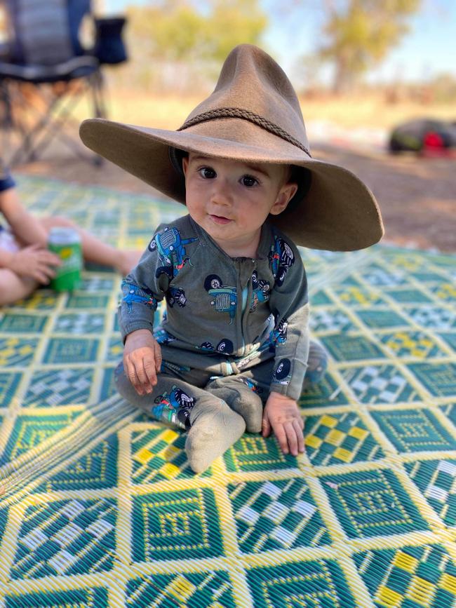 Hugo Rosse living his best life in the bush.