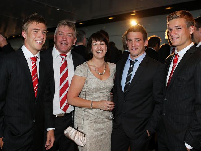 Kieren Jack with his family, Dad Garry and Mum Donna and brothers Rhys and Brandon.