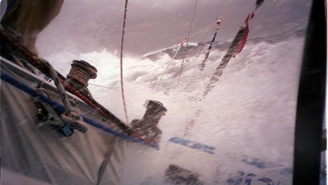 Nokia battles 70 knot winds during the 1998 Sydney to Hobart.