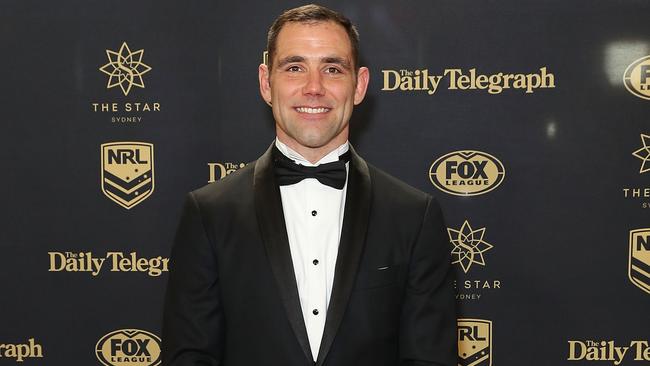 SYDNEY, AUSTRALIA — SEPTEMBER 27: Cameron Smith arrives ahead of the 2017 Dally M Awards at The Star on September 27, 2017 in Sydney, Australia. (Photo by Mark Metcalfe/Getty Images)