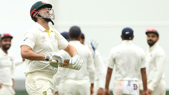 Mitchell Marsh’s fall from grace has been swift and emphatic, left off the contract list entirely.