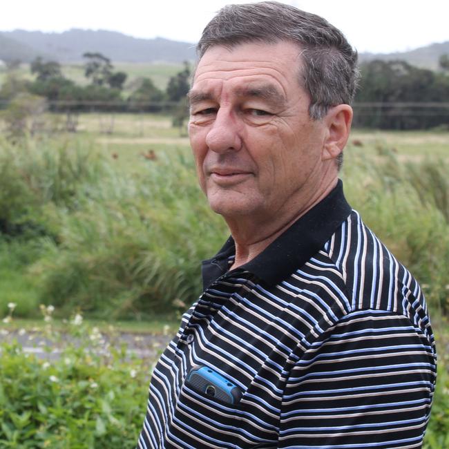 Clive Desbois was forced to sell part of his Glenella property for the Mackay Ring Road project.