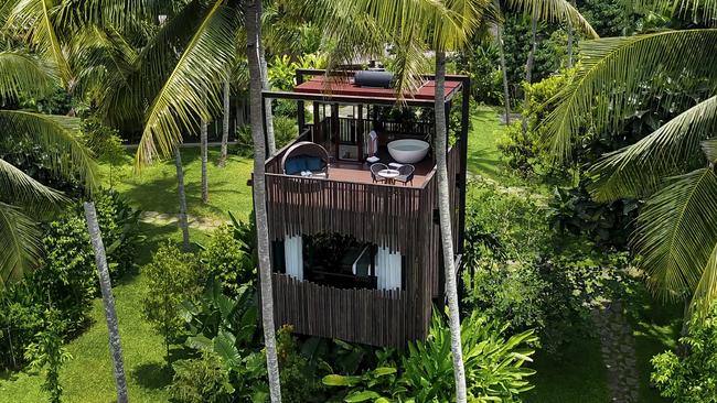 Canopy suite at Nirjhara eco-resort, Bali.