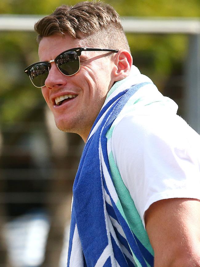 Dayne Zorko at the Lions recovery session on Monday. Pic: AAP