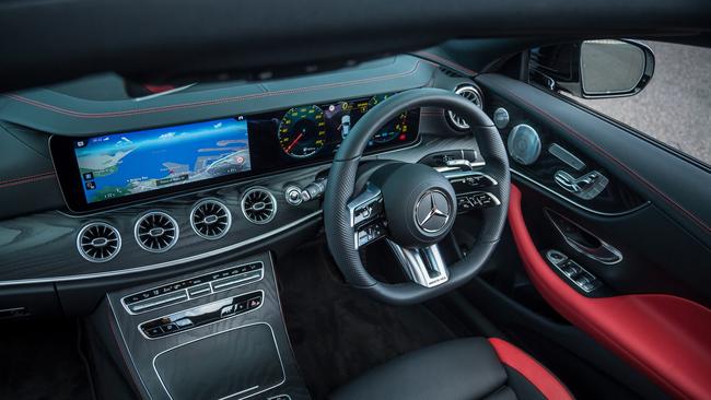 The E53’s interior is luxe.