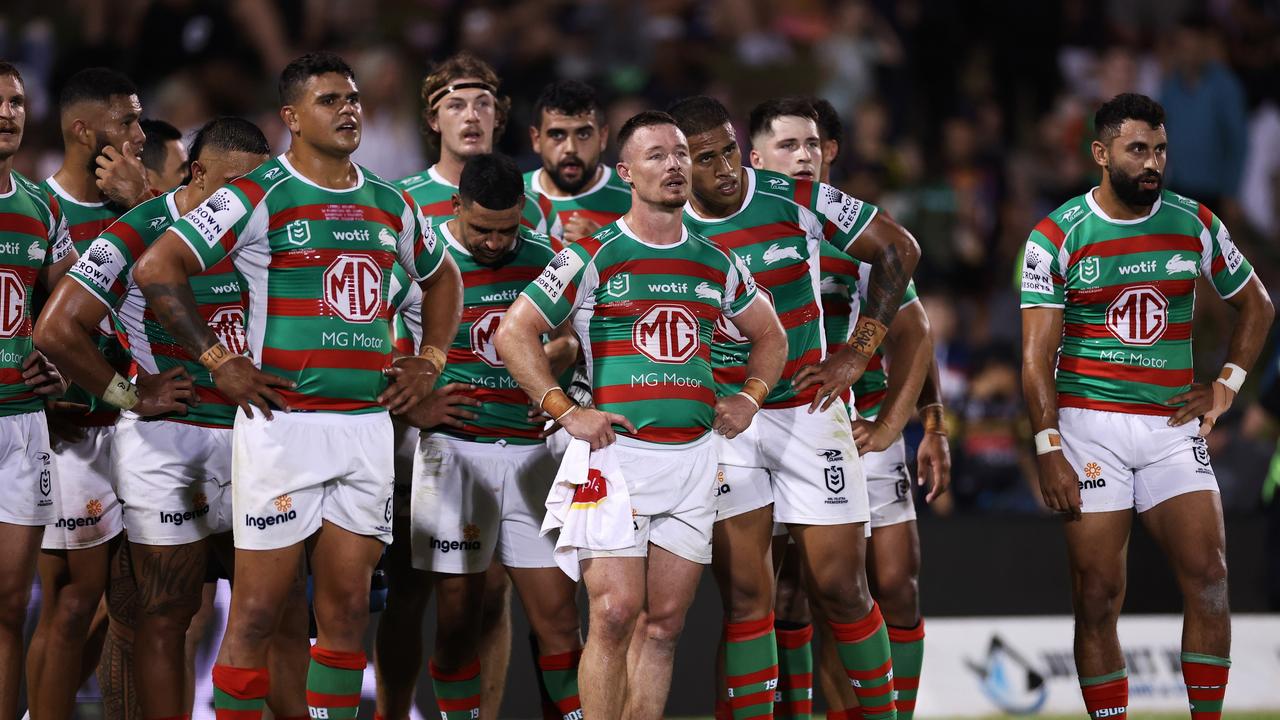 Damien Cook was sickened by what was allegedly said in the tunnel and has backed the NRL to find the alleged culprit and ban them from the game. Picture: Cameron Spencer/Getty Images