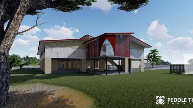 A mock-up of the new building for the Townsville Community Learning Centre. Picture: Supplied