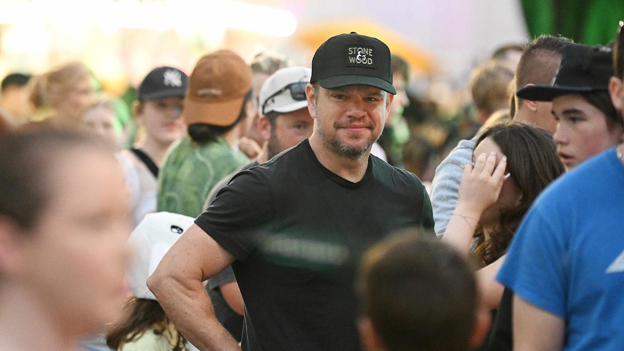 But the actor was happy to smile for photographs. Picture; Lyndon Mechielsen/Courier Mail