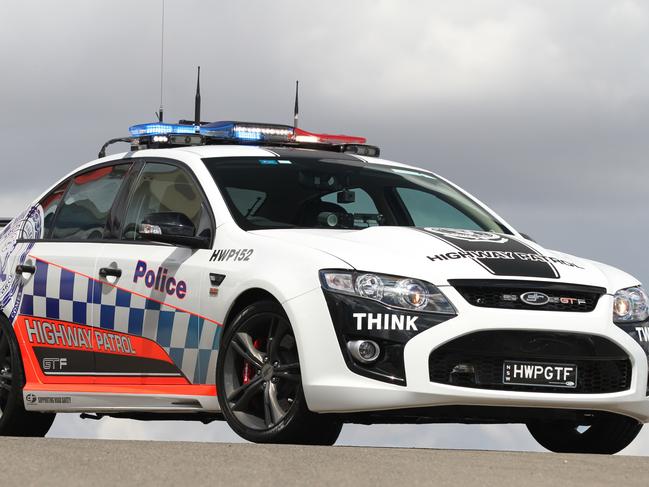 Ford Falcon GT-F, NSW Police highway patrol car, a one-off special by Dick Johnson with 800 horse