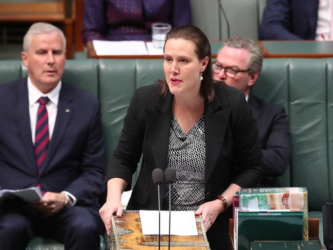 Kelly O'Dwyer during Question Time in Canberra. Picture Kym Smith