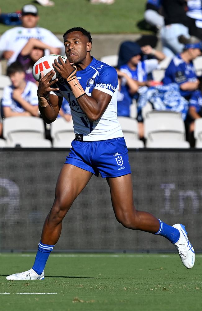 Young Bulldogs flyer Ratu Rinakama impressed in the trial win over the Wests Tigers.