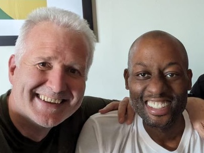 L-R Andrew Gaze, Corey 'Homicide' Williams and Trevor Gleeson