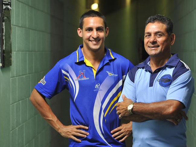 Mark Motlop pictured before coaching his 350th game against his son, Wanderers star Aaron Motlop, at TIO Stadium. Picture: Michael Franchi