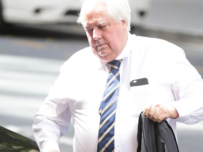 Clive Palmer arrives in a black Mercedes Benz at Mineralogy House, Brisbane. Photographer: Liam Kidston.