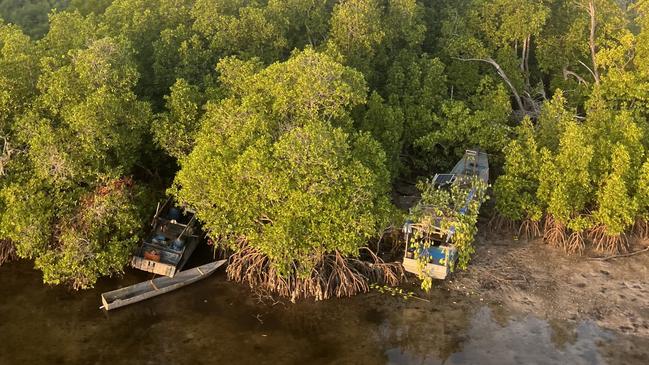 Foreign vessels found by Northern Land Council rangers earlier this year.