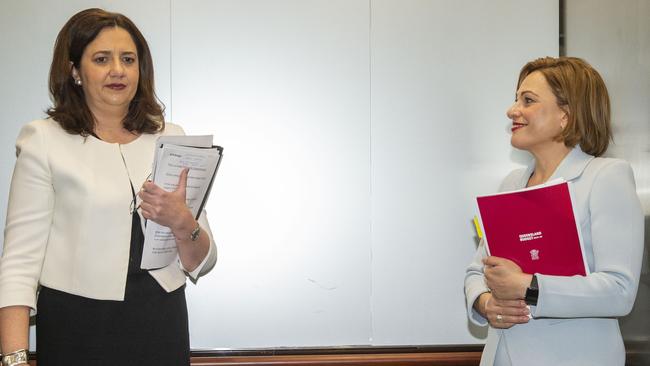 Annastacia Palaszczuk with Jackie Trad Picture: AAP Image/Glenn Hunt